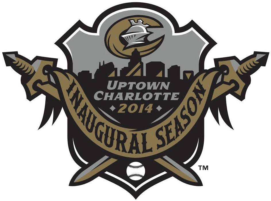 Charlotte Knights 2014 Stadium Logo iron on transfers for T-shirts